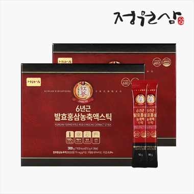정원삼 6년근 발효홍삼 농축액스틱2박스 60포